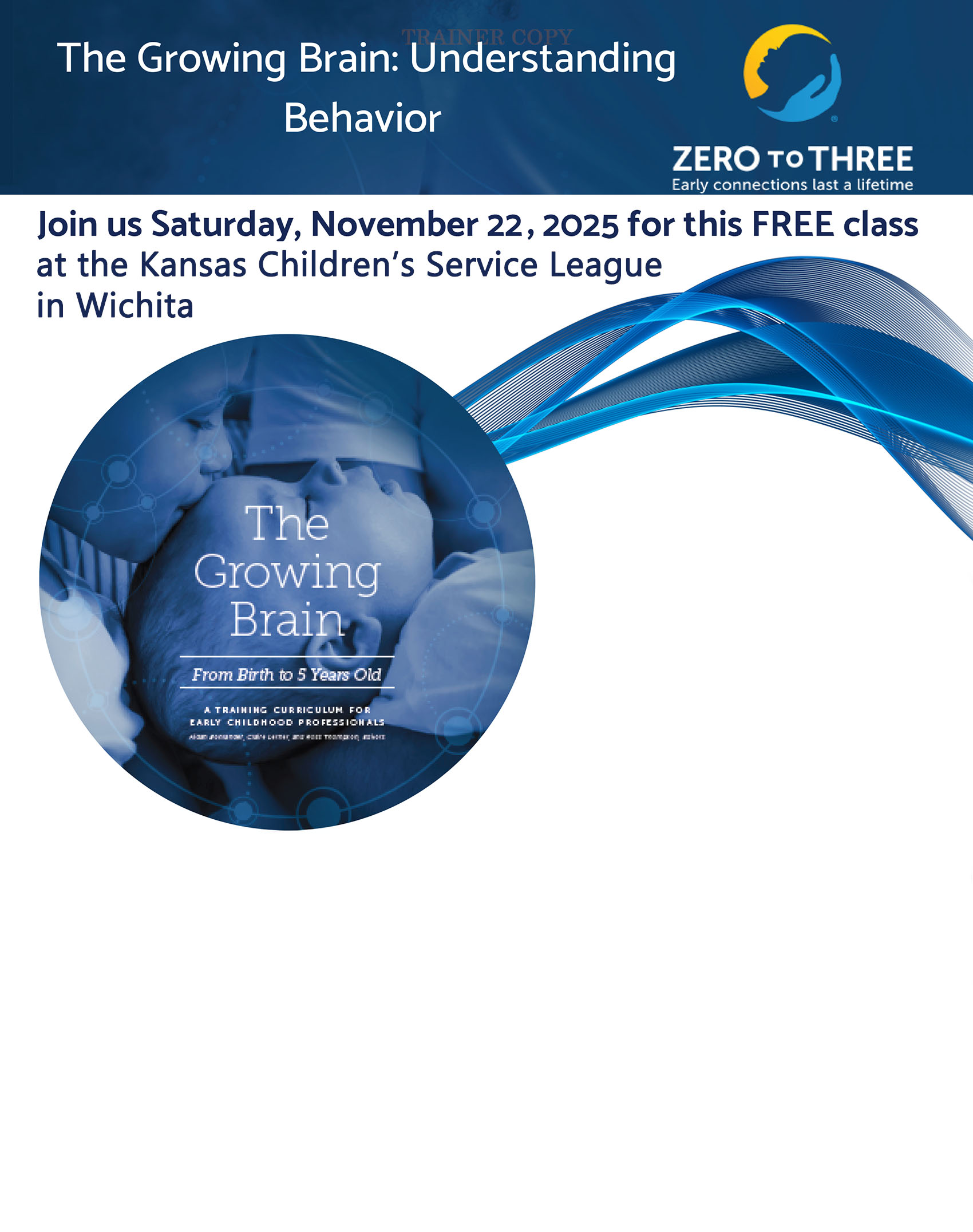 Child Care Professionals: Free class available with 3 hours of KDHE in-service - News Image